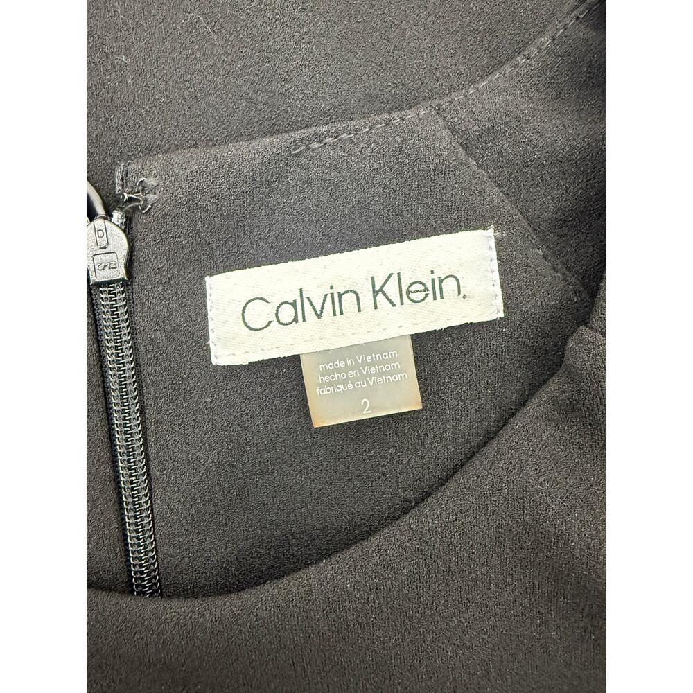 Calvin Klein Black Dress NWT size 2 - Picture 5 of 6